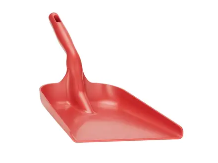 Vikan 56744 flat hand shovel detectable polypropylene 550 mm red